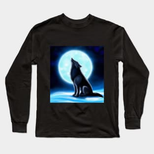 Wolf moon Long Sleeve T-Shirt